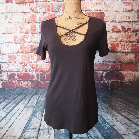 Splendid Tops - NWT Splendid Criss-Cross Cotton Tee T130104